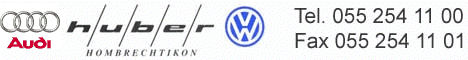 Garage Huber AG, Hombrechtikon - Ihre VW / AUDI-Vertretung im Z�rcher Oberland