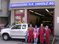 Team der Carrosserie H. R. Unholz AG